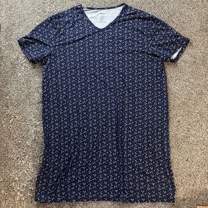 Conomax Sleepshirt Pajama Shirt Sleep-Dress Nightgown 2X Blue Women